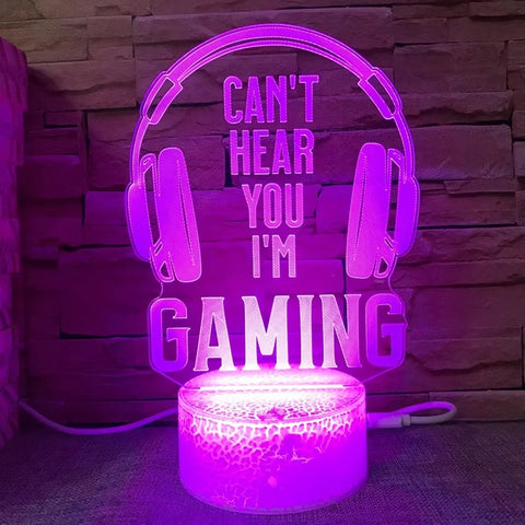 اضاءة ثلاثية الأبعاد - Can't Hear You I'm Gaming